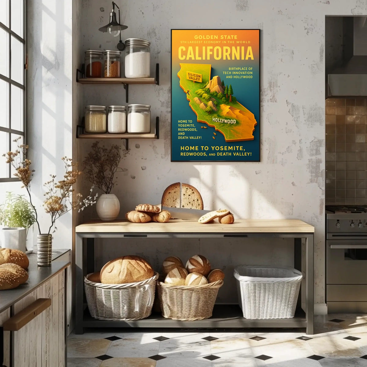 California The Golden State Poster