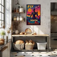 South Sudan Vibrant Travel Advertisement, Vintage-Modern Travel Poster PosterGoat