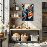 Urban Elegance: Abstract Cityscape with Modern Flair