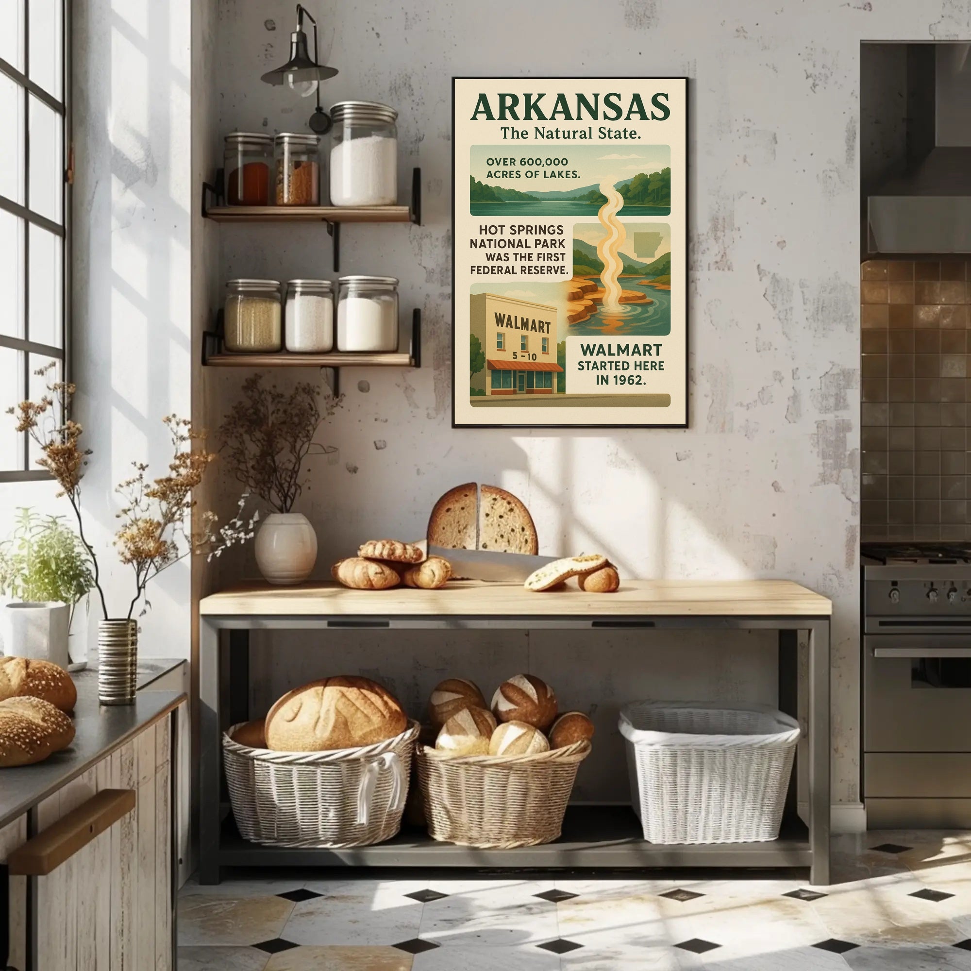 Arkansas The Natural State Poster