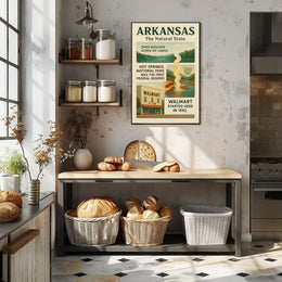 Arkansas The Natural State Poster