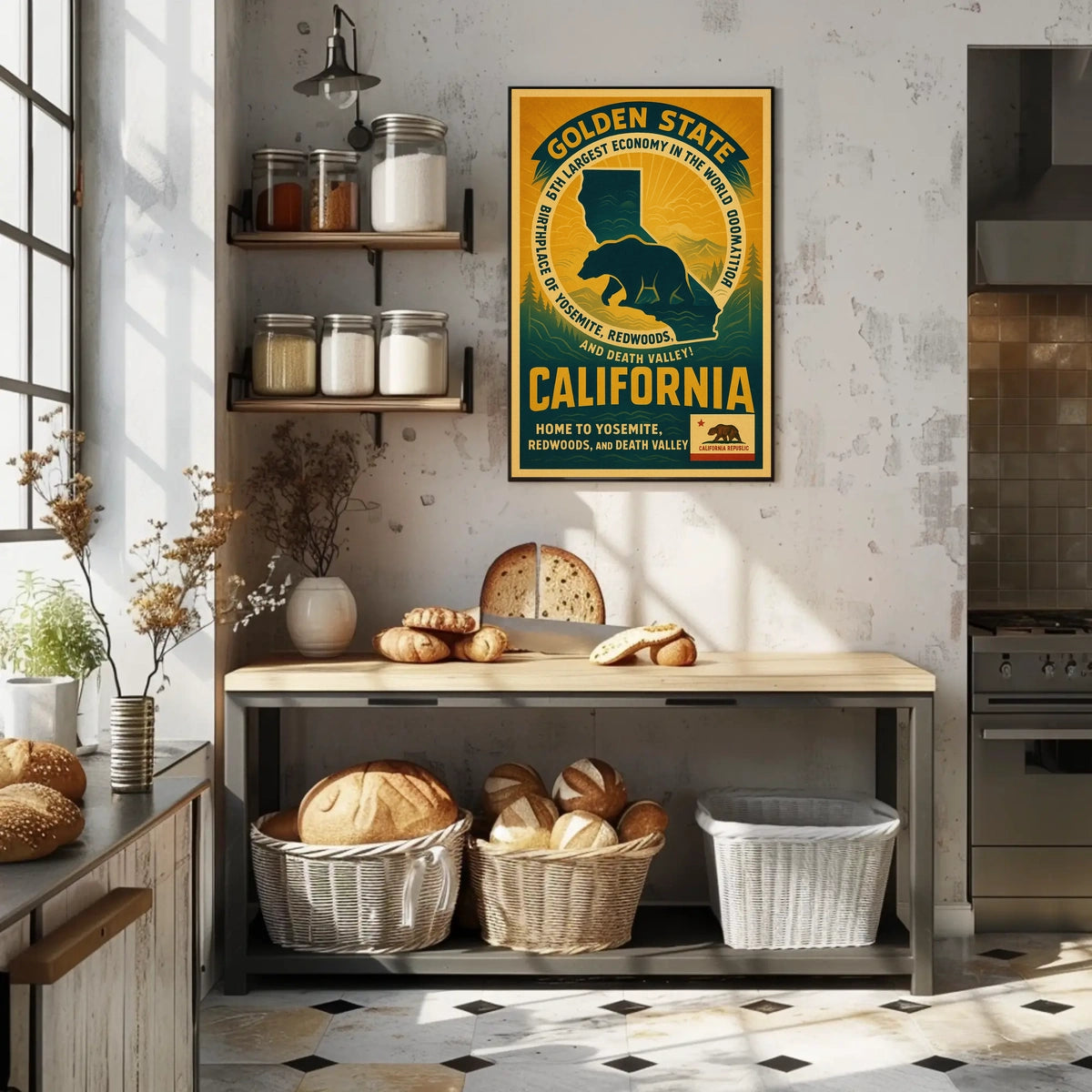 California The Golden State Poster
