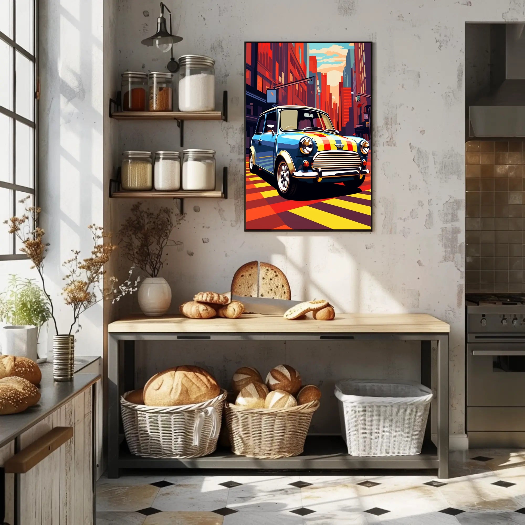 Vibrant City Drive Poster PosterGoat