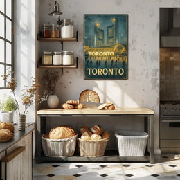 Toronto Winter Scene Poster