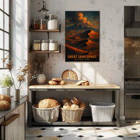 Great Sand Dunes National Park Vintage Home Decor Poster