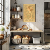 Art Nouveau New York Poster