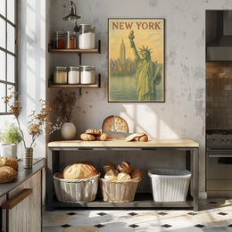 New York City Landmarks Poster