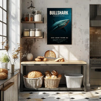 Bullshark A Primal Force of Nature Poster PosterGoat