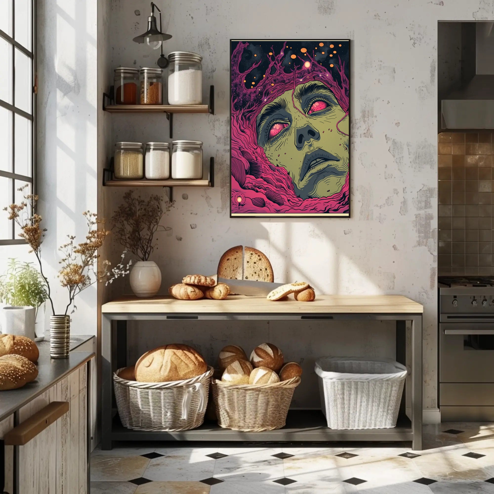 Cosmic Awakening Art Print Poster for Home Decor and Wanderlust Enthusiasts PosterGoat