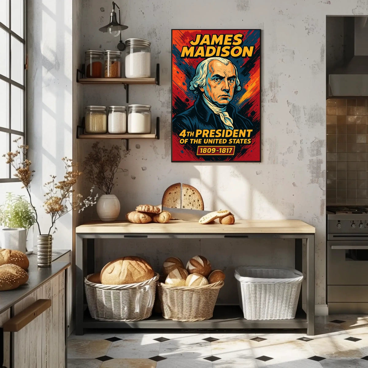 James Madison 4th President Poster Wall Art Heritage