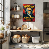 James Madison 4th President Poster Wall Art Heritage