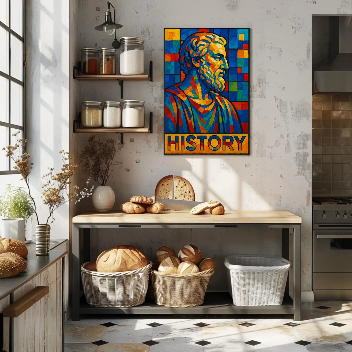 Vibrant History Mosaic Poster