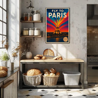 Fly To Paris Poster