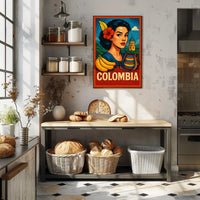 Vibrant Colombia Poster