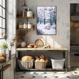 Winter Serenity In The Park Poster