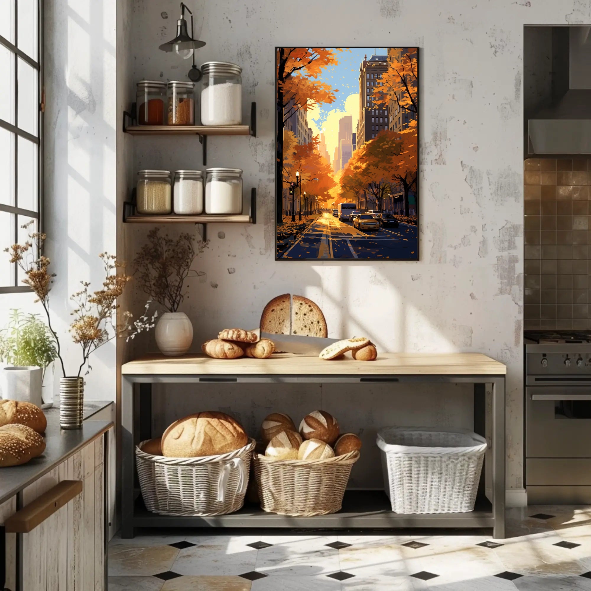 Autumn In The City Poster PosterGoat