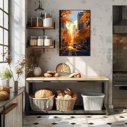 Autumn In The City Poster PosterGoat