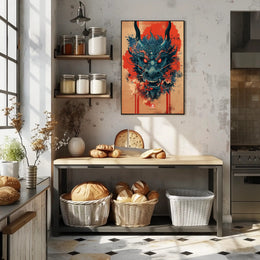 Dragon's Fury: A Mythical Creature Fantasy Mythology Poster PosterGoat