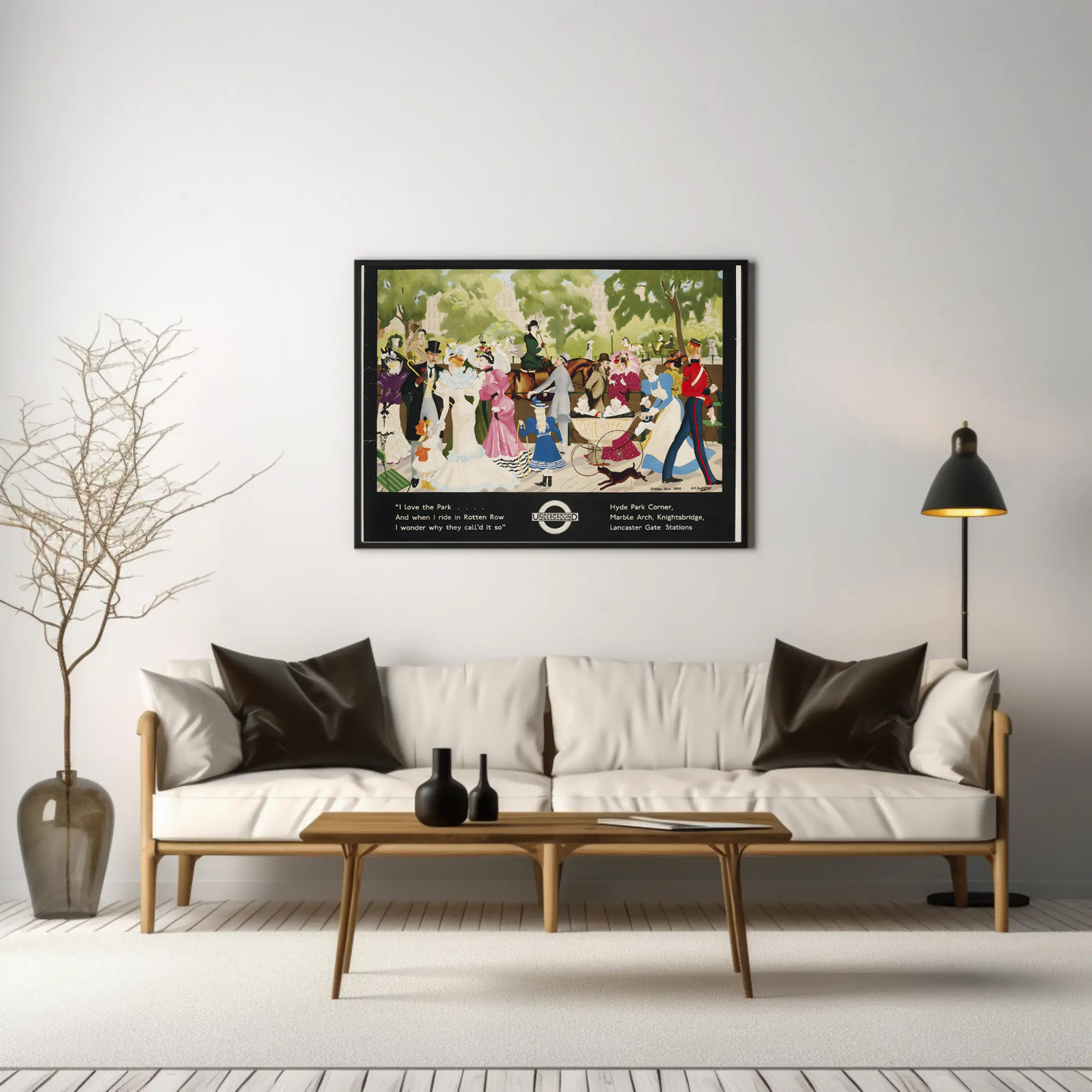 Hyde Park London Underground Poster