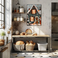 Winter Wonderland Cottage Poster