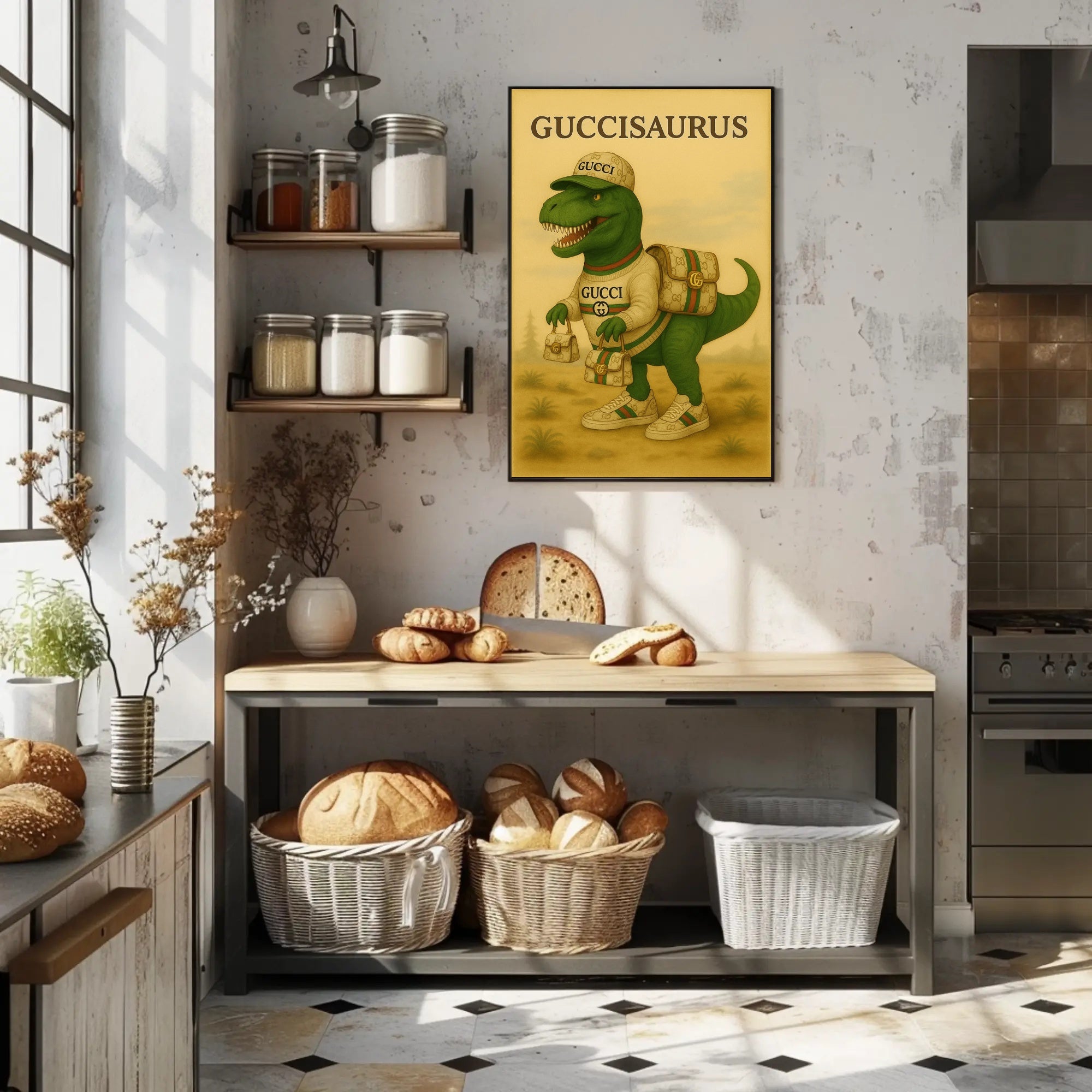 Guccisaurus Poster PosterGoat