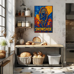 Snowshoe Mosaic Poster