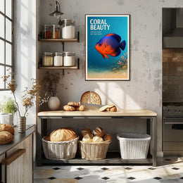 Coral Beauty Angelfish Poster PosterGoat