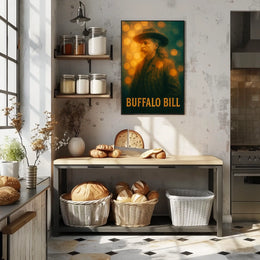 Buffalo Bill Wild West Cultural Vintage Heritage Poster