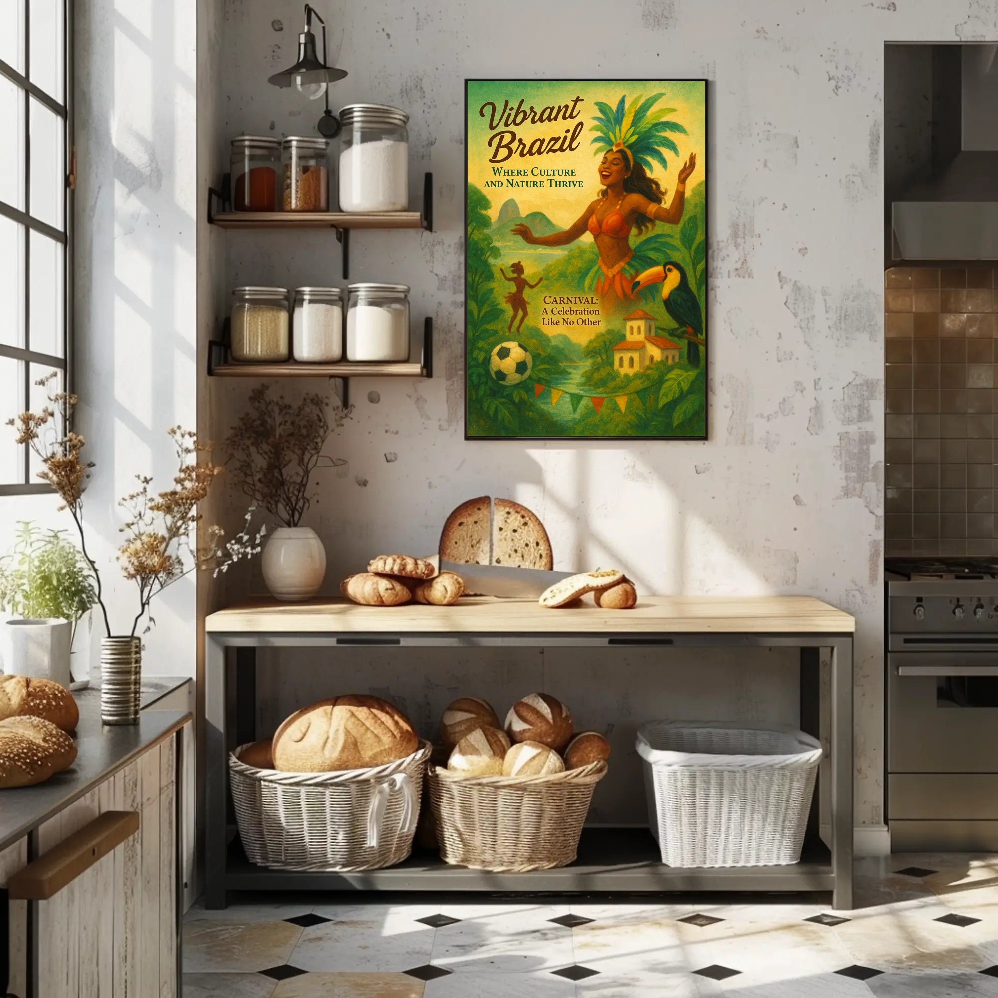 Vibrant Brazil Poster