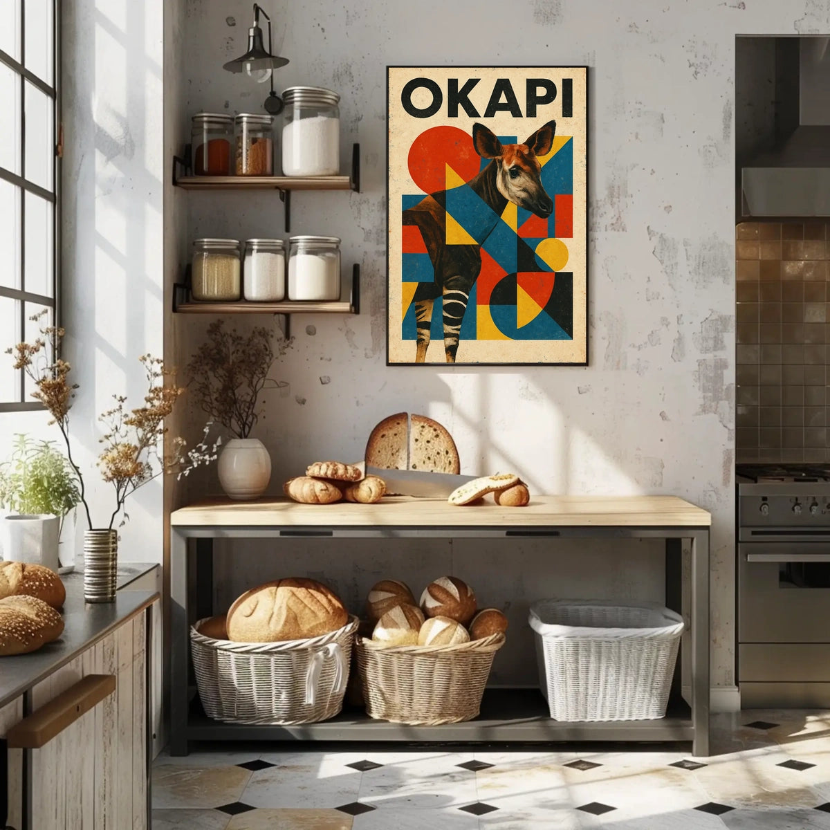Okapi Art Poster