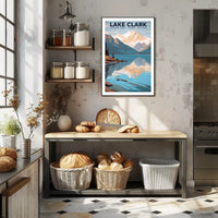 Lake Clark National Park Poster Scenic Travel Print