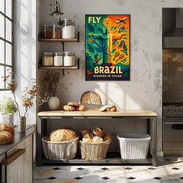 Brazil Travel Poster Vibrant Rio de Janeiro Adventure PosterGoat