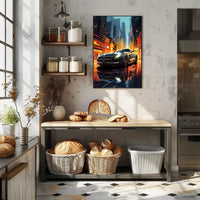 Sleek Ride in the City Poster PosterGoat