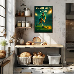 Champion's Game Dynamic Sports Action Poster PosterGoat