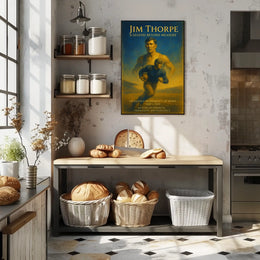 Jim Thorpe Iconic Sports Legend Poster
