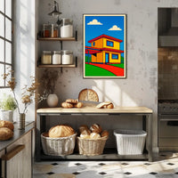 Modern Pop Art House Modern Poster