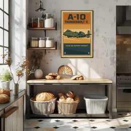 A-10 Thunderbolt II Retro Design Military Recruitment Poster