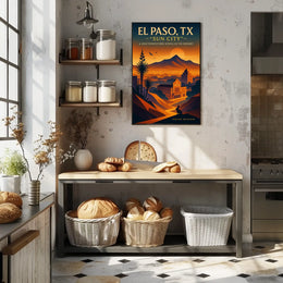 El Paso, TX Sun City Poster