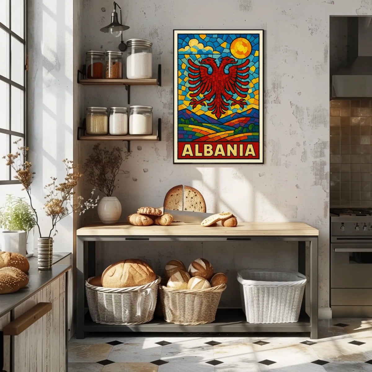 Albania Vibrant Heritage Poster