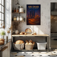 Abu Dhabi Skyline Fusion Urban or Cityscape Poster