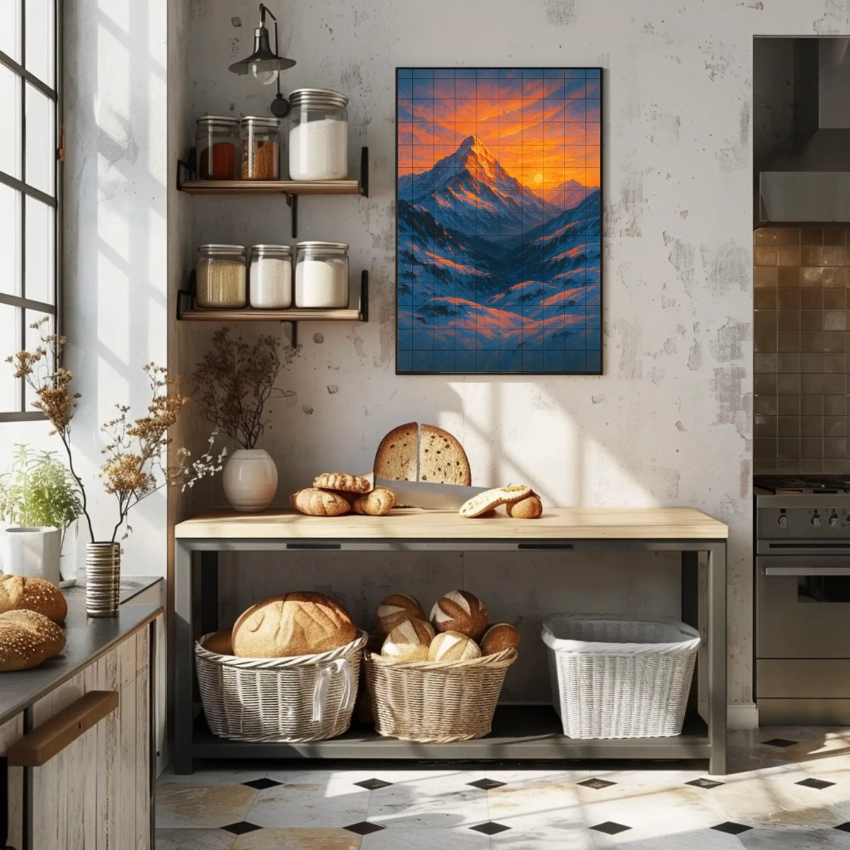 Majestic Mountain Sunrise Poster