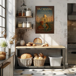 Taj Mahal Cinematic A Timeless Love Story Poster PosterGoat