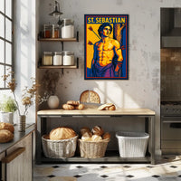 Saint Sebastian Timeless Scenic Portrait Inspired Wanderlust Home Decor Collection Poster
