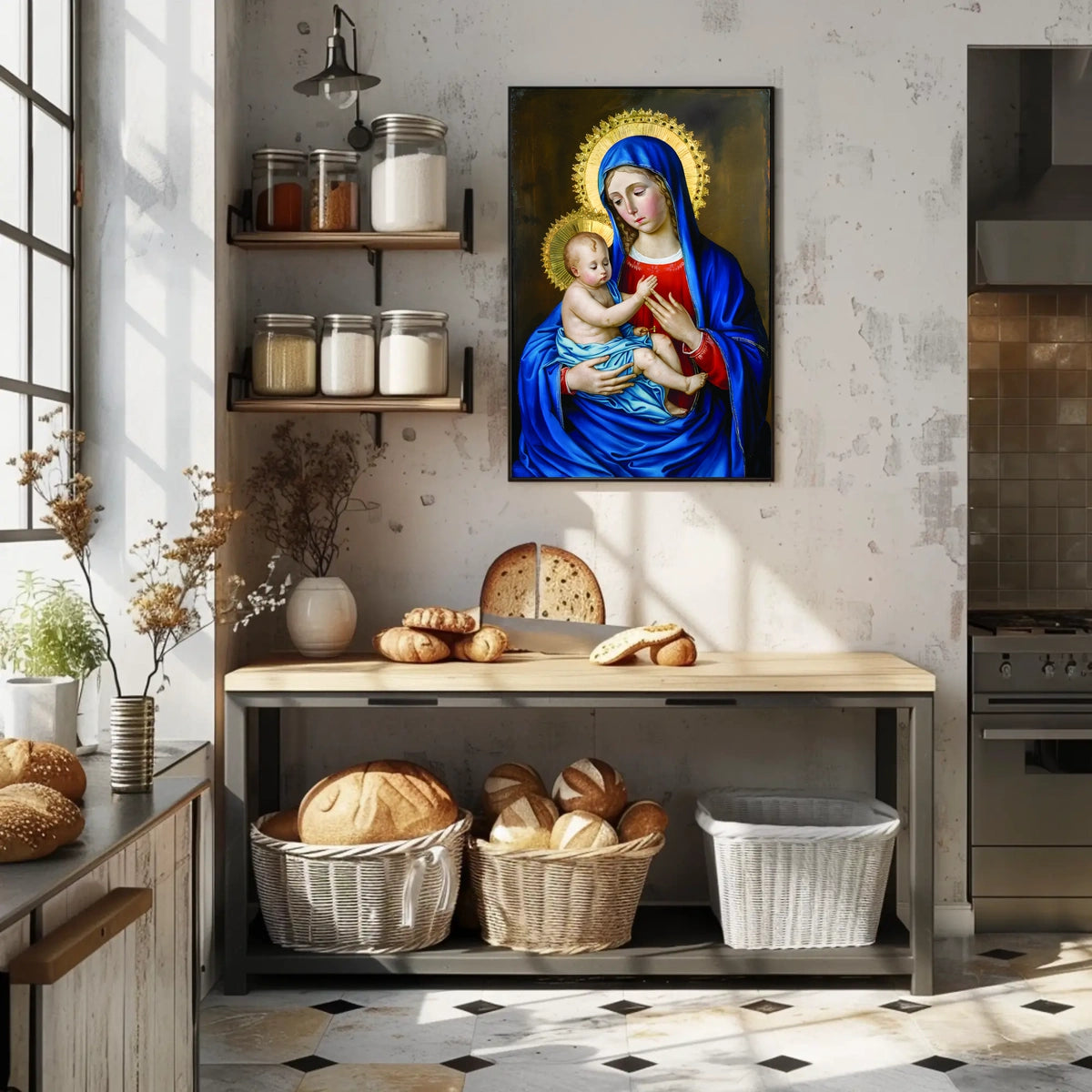 Mary and Jesus Poster