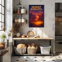 Desert Axolotl Poster
