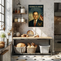 George H. Bush Presidential Vintage Poster