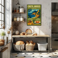 Crete's Timeless Beauty: Vintage Travel Poster