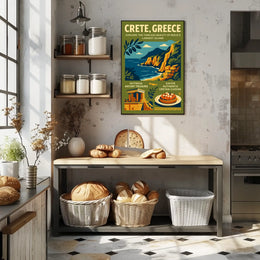 Crete's Timeless Beauty: Vintage Travel Poster
