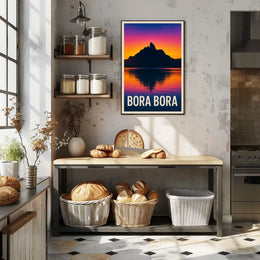 Bora Bora Sunset Poster