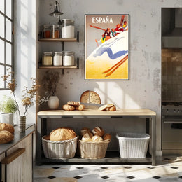 España Winter Sports Promotion Poster